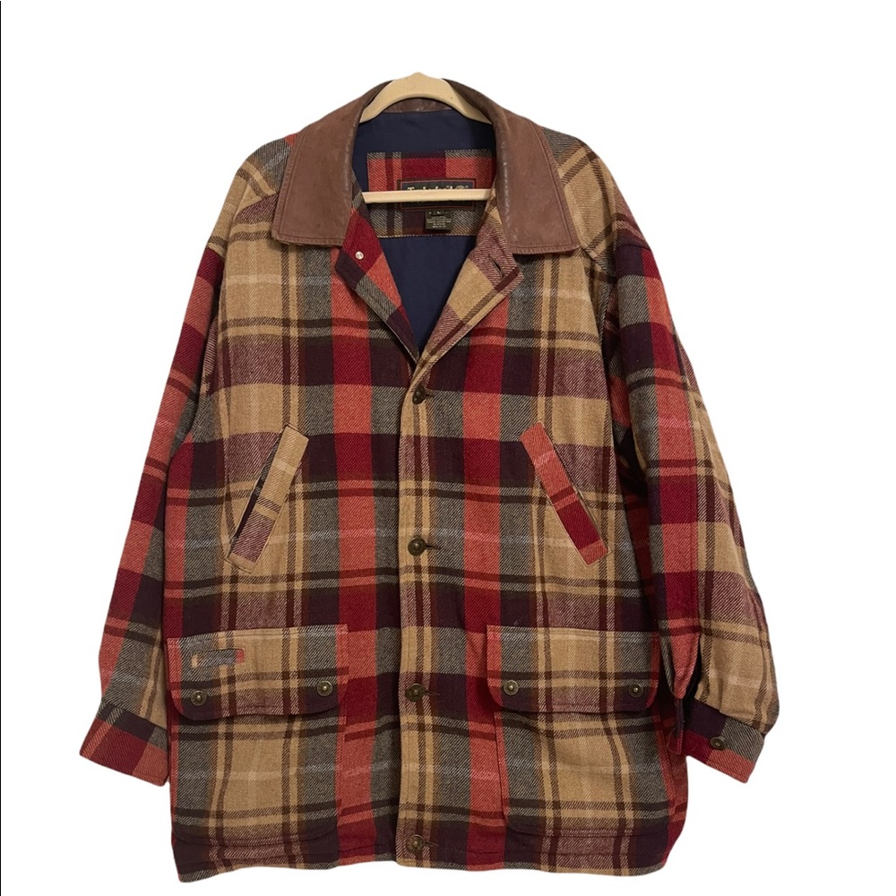 Plaid timberland coat